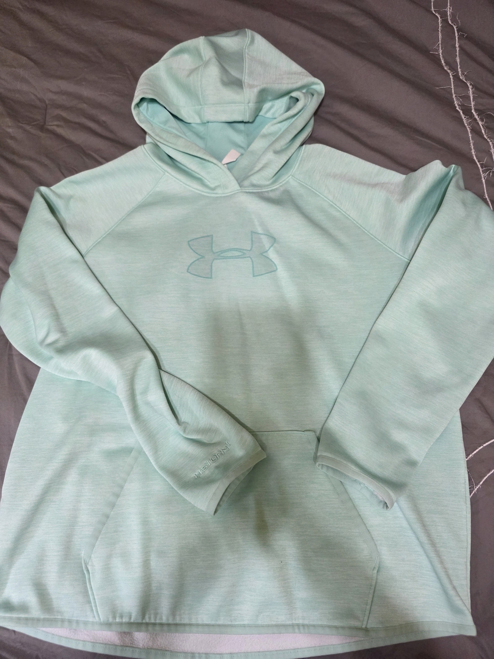 Under Armour Women's Mint Green Hoodie with Logo